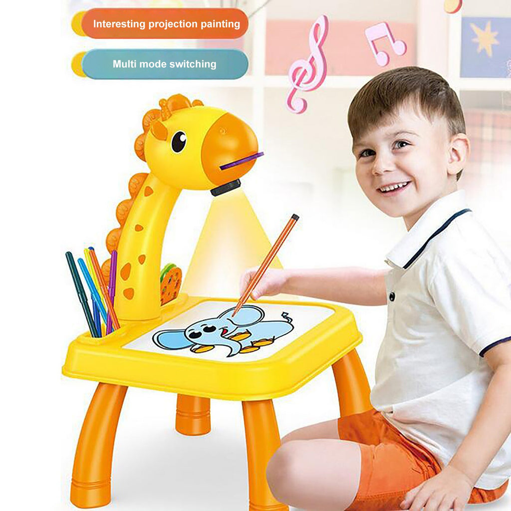 small kids projector painting kit-Projection Drawing Board-Drawing Board-Education Writing Board learning table Writing Board