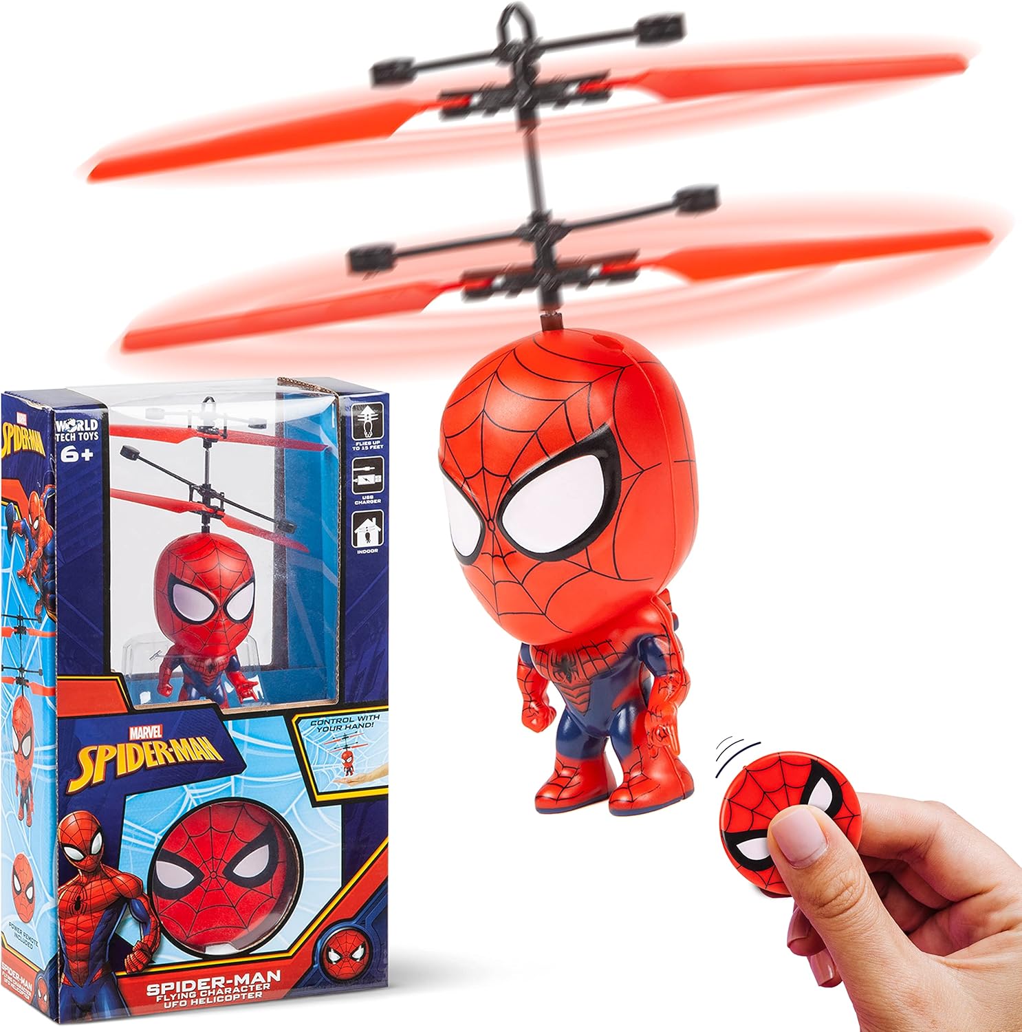 Rechargeable Spiderman Flying Ball for Kids || Rechargeable Light up Ball Drone for Indoor and Outdoor Game
