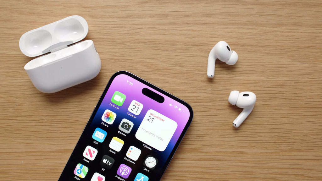 AirPods Pro 2 3rd Generation + Free Silicone Case & Laniyard Wireless Earbuds with Active Noise Cancellation | Bass Boosted Sound