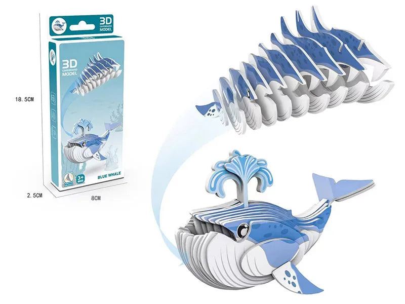 Magic Speed Cube 3x3 Puzzle Toys + Mobile phone Learning Machine Toy + Animal 3D Paper Puzzle For Kids + Building Blocks For Kids