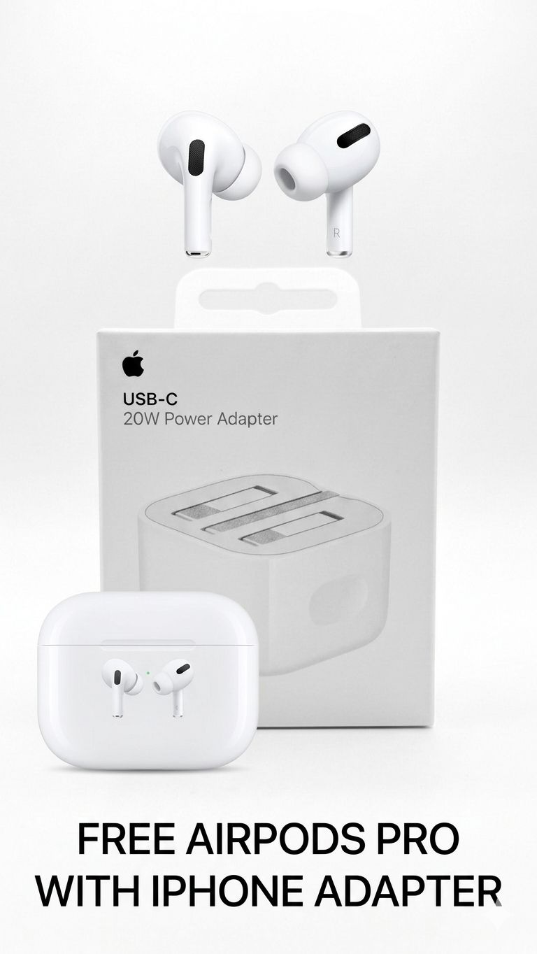 Apple 20W USB-C Power Adapter (Original) NFC Free Airpods pro 2