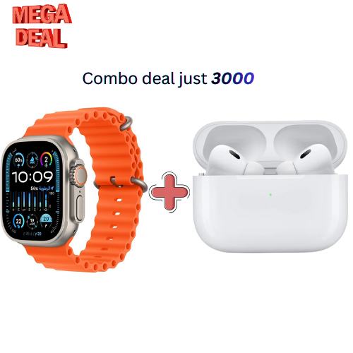 AirPods Pro 2 3rd Generation +  Ultra 2 Smartwatch
