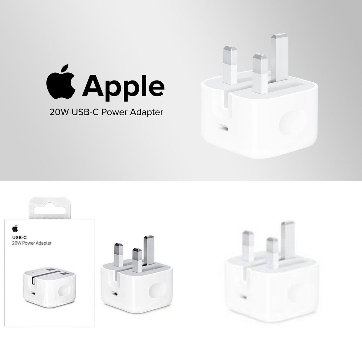 Apple 20W USB-C Power Adapter (Original) NFC Free Airpods pro 2